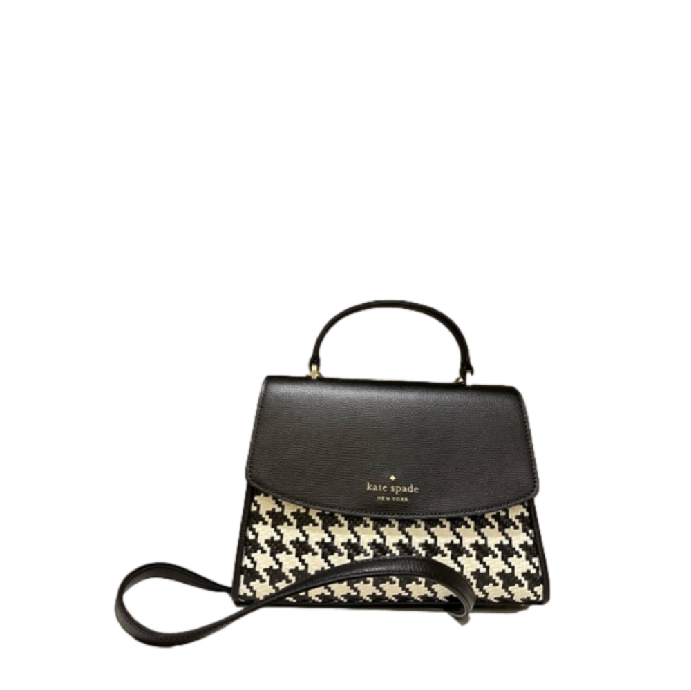 Kate Spade Darcy Woven Houndstooth Satchel ⭐️